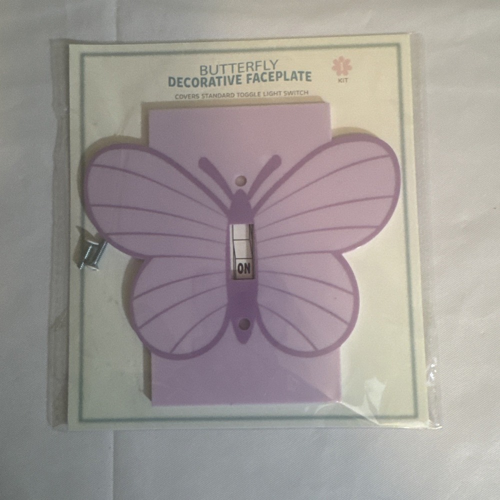Kids new BUTTERFLY DECORATIVE FACEPLATE light wall switch‎ cover 2024 target